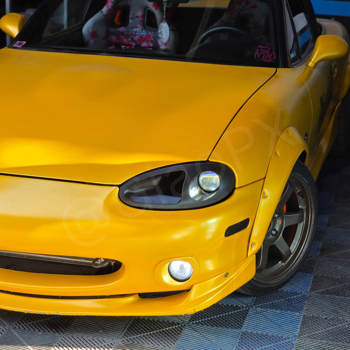 Mazda NB1 MX-5 Headlight Delete Air Intake With Projector