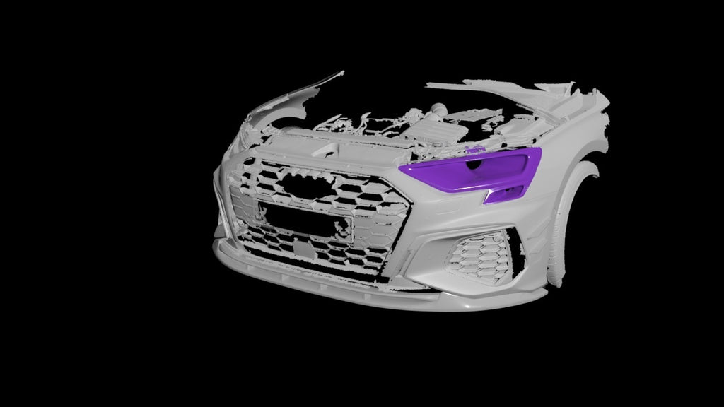 audi s3/rs3/A3 8Y headlight air vent 1/1