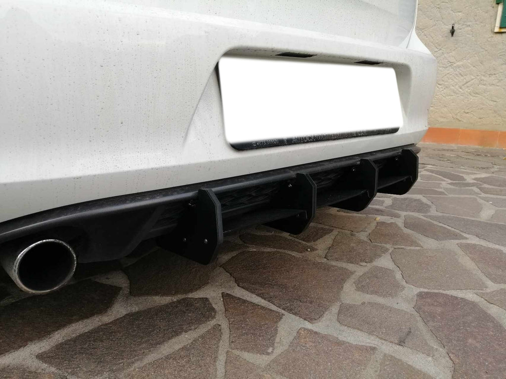 VW Golf MK7 GTI Rear Diffuser Black