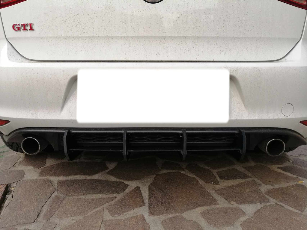 VW Golf MK7 GTI Rear Diffuser Black