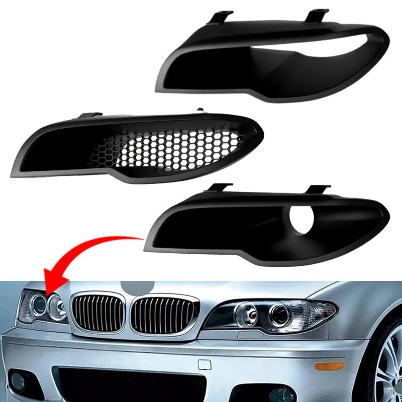 BMW E46 Coupe or Convertible headlight-delete cold-air intake duct