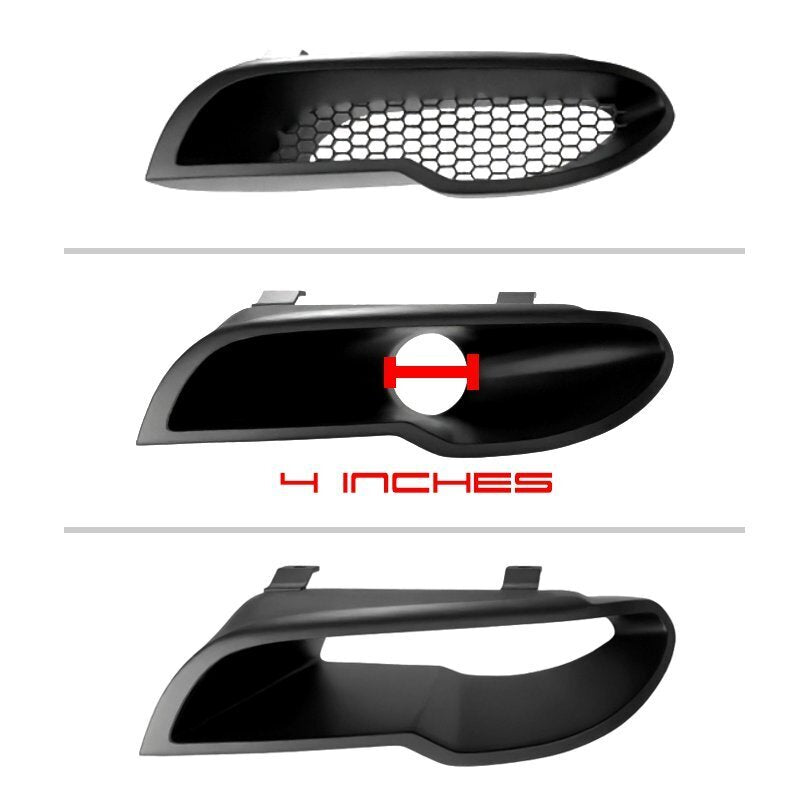 BMW E46 Coupe or Convertible headlight-delete cold-air intake duct