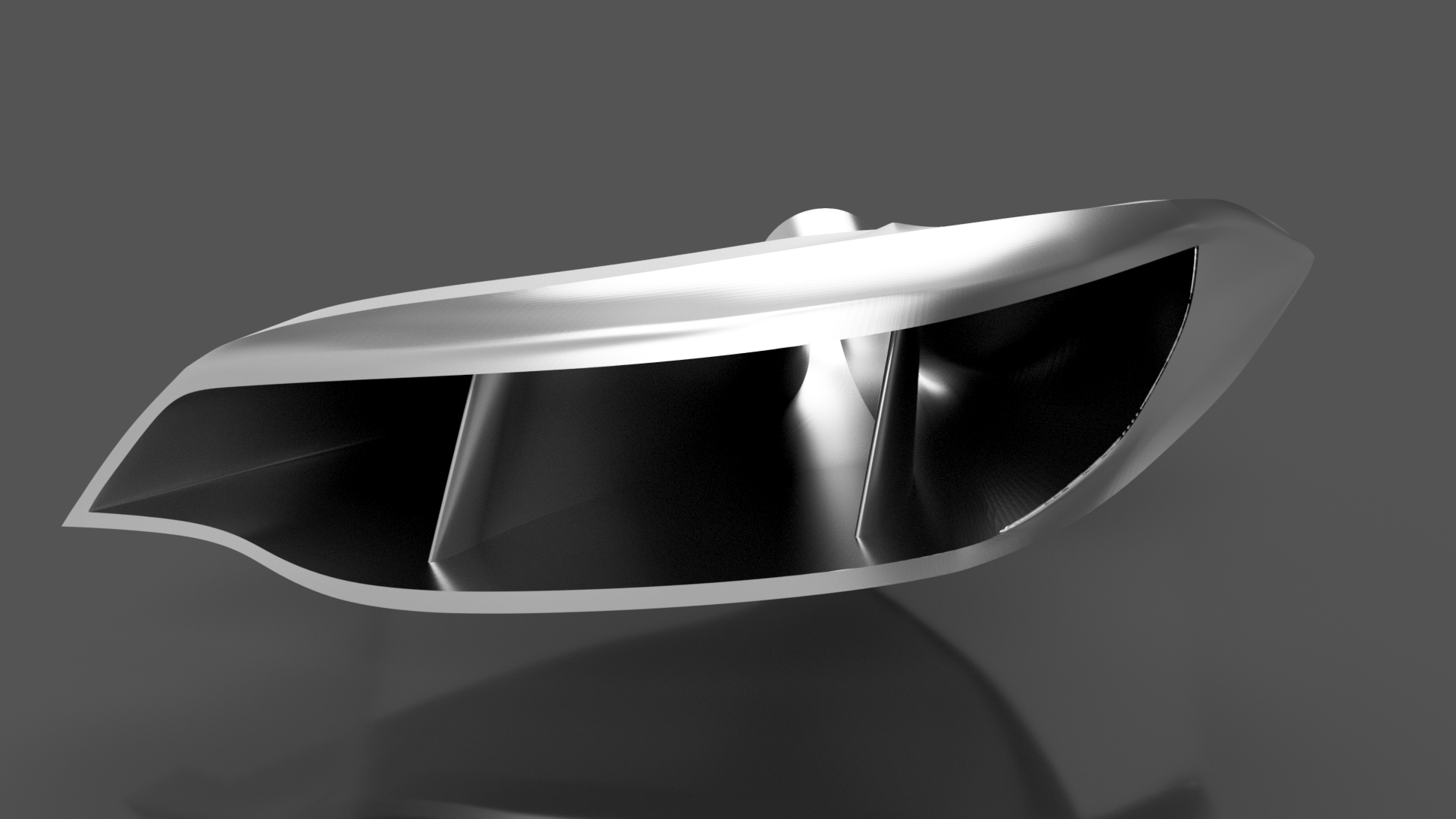 BMW F22 F87 headlight intake with additional fins