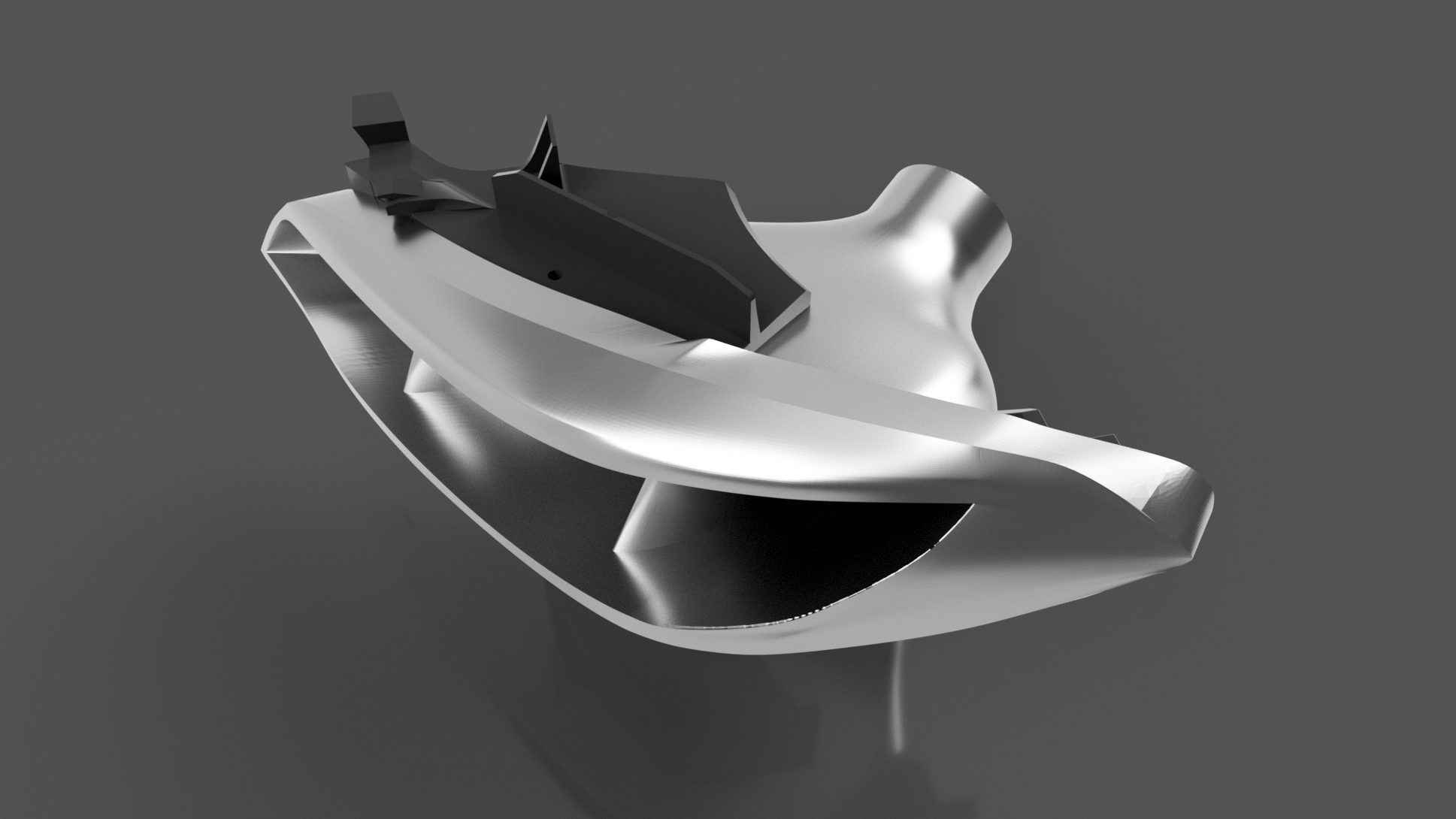 BMW F22 F87 headlight intake with additional fins