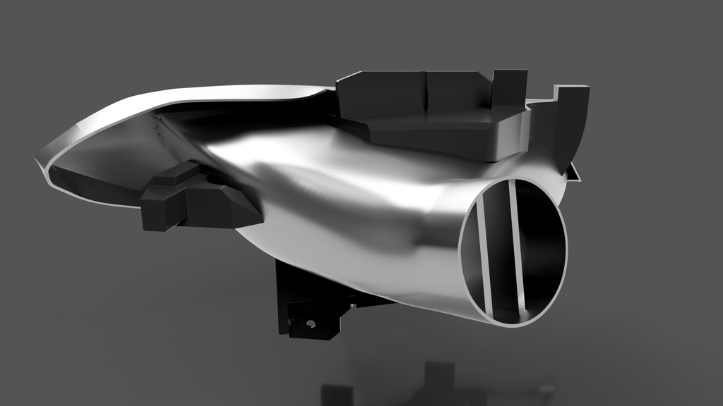 BMW F22 F87 headlight intake with additional fins