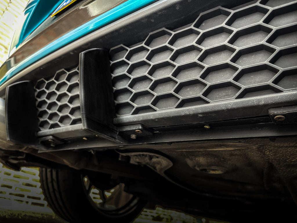 VW Polo AW GTI Rear Diffuser Fins 6th-generation Polo GTI (2017–2021 pre-facelift and 2021+ facelift)