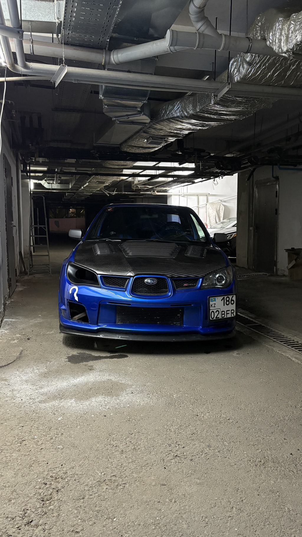 Subaru Impreza GDB with this headlight delete intake