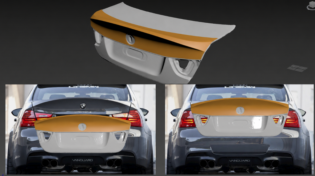 BMW E90 Ducktail Spoiler