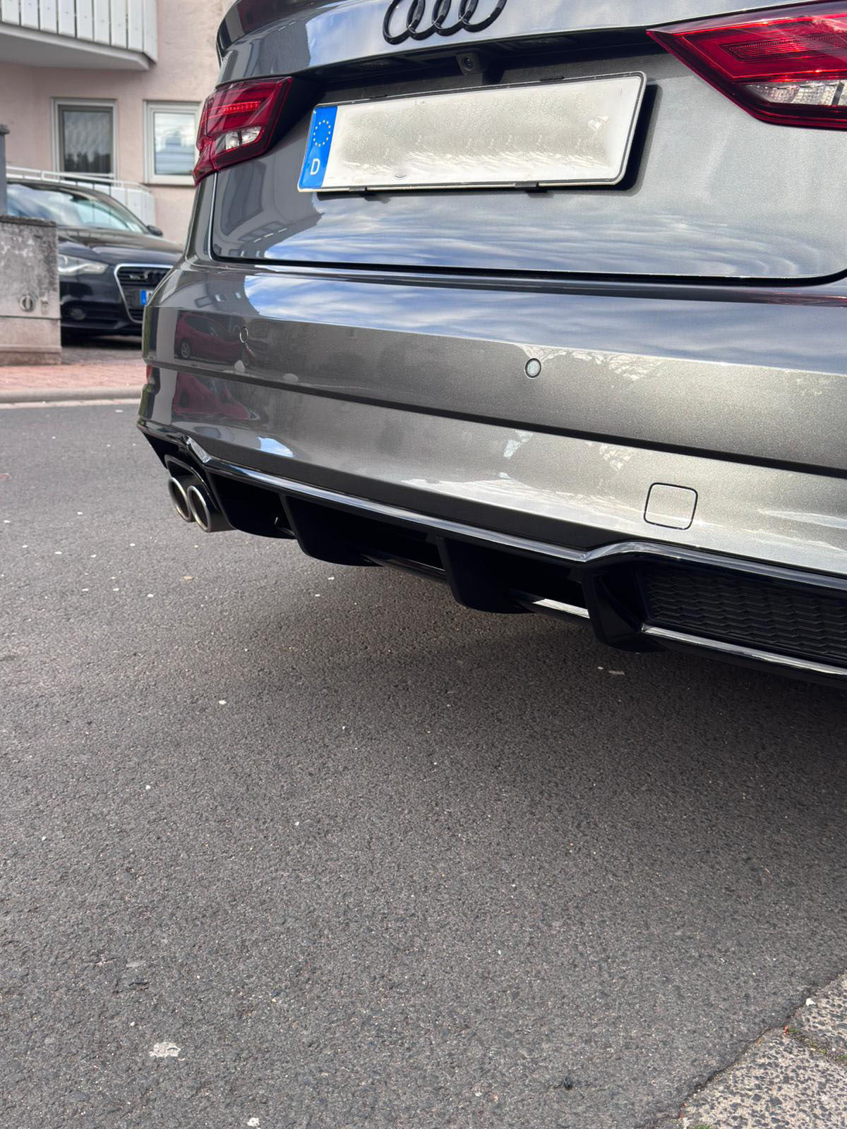 Audi A3 8V S-Line Diffuser Add-On Black
