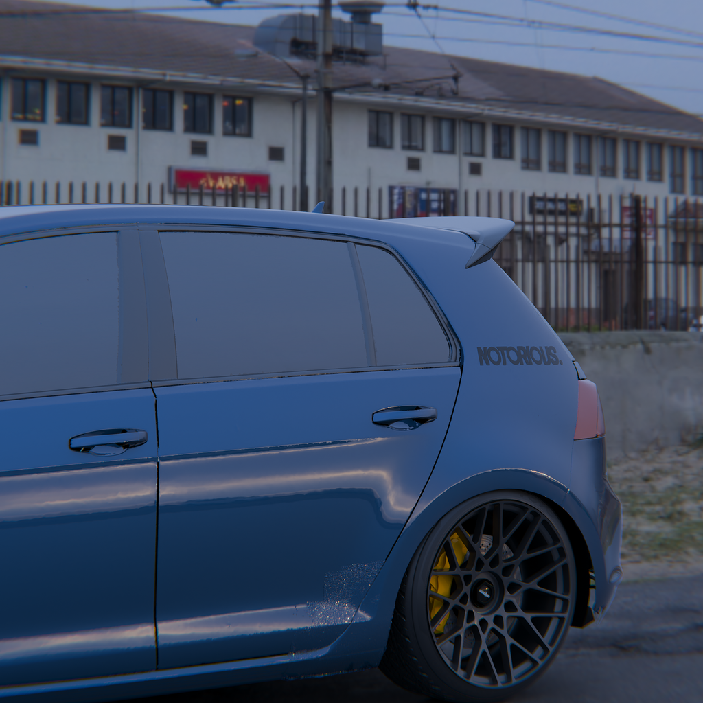 VWGolf MK7 spoiler( Unpainted and Not GTI)